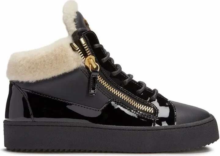 Kriss leather mid-top sneakers