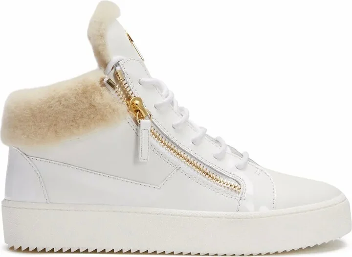 Kriss leather mid-top sneakers