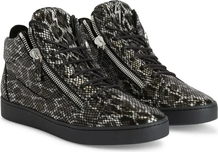 Kriss leopard-print hi-top sneakers - Image 2