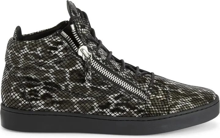 Kriss leopard-print hi-top sneakers