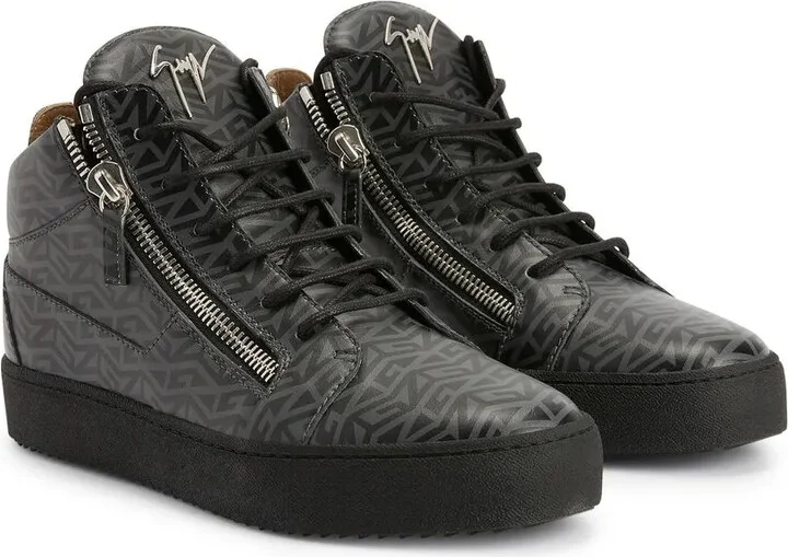 Kriss monogram-print mid-top sneakers - Image 2