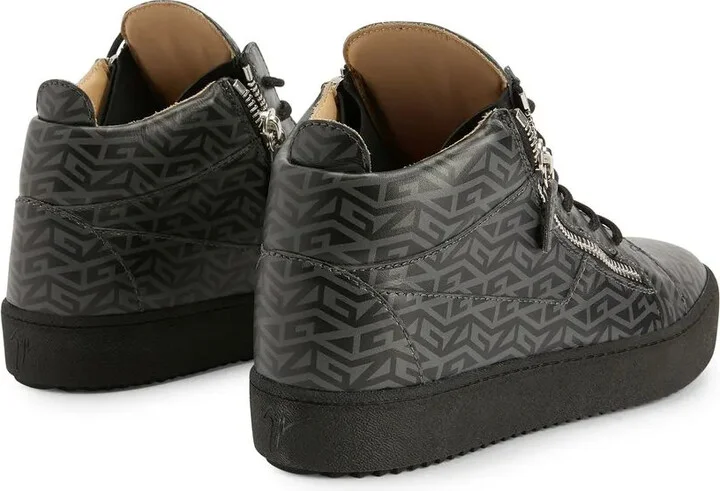 Kriss monogram-print mid-top sneakers - Image 3