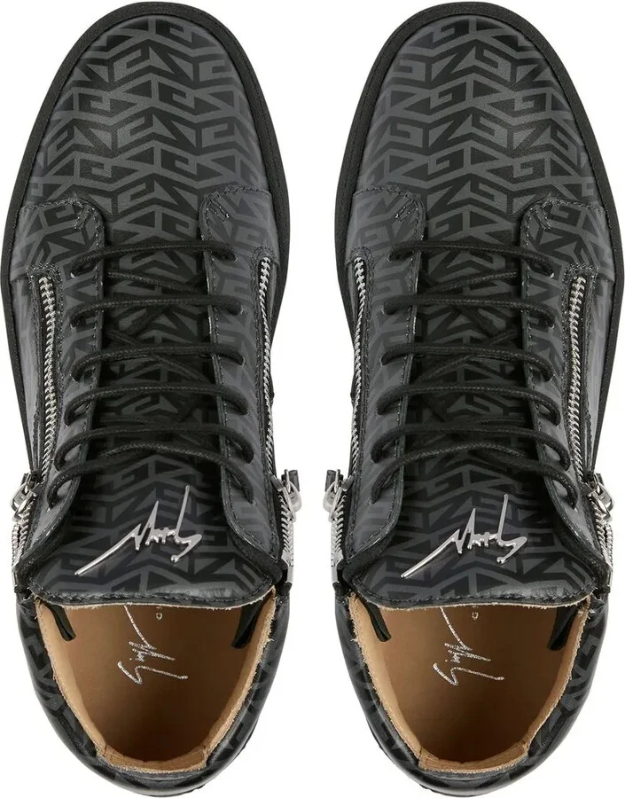 Kriss monogram-print mid-top sneakers - Image 4