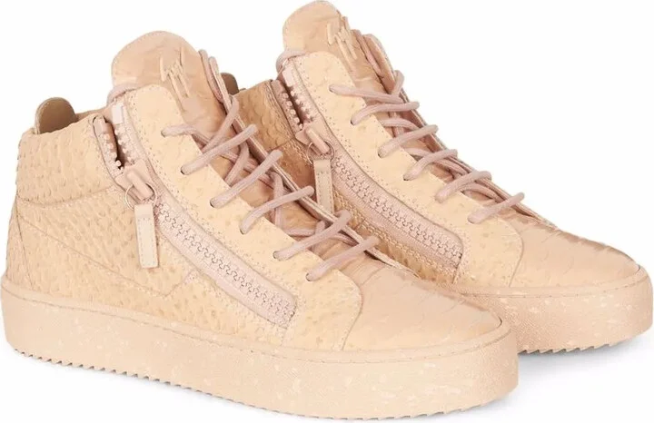 Kriss python-print leather sneakers - Image 2