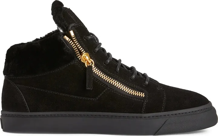 Kriss suede mid-top sneakers