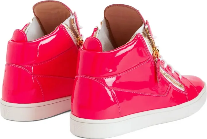 Kriss zip-fastening patent leather sneakers - Image 3