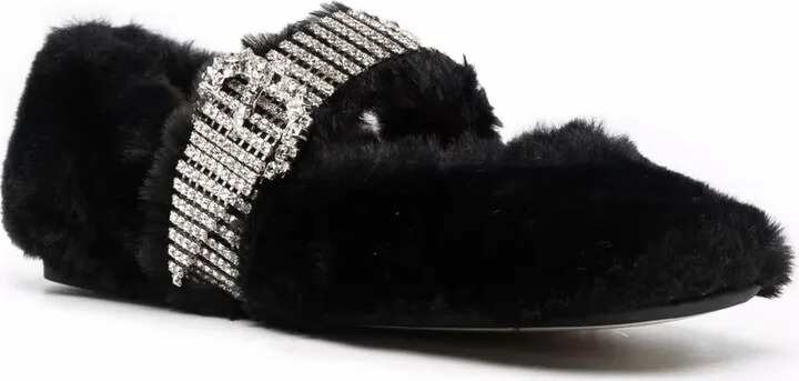 Krista faux-fur ballerina shoes - Image 2