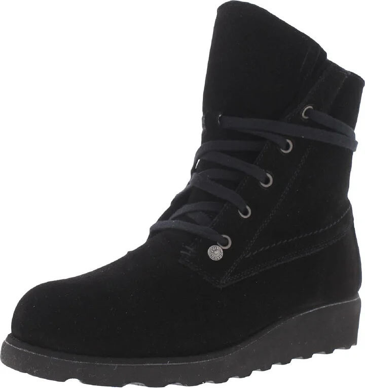 Krista Womens Padded Insole Wedge Ankle Boots