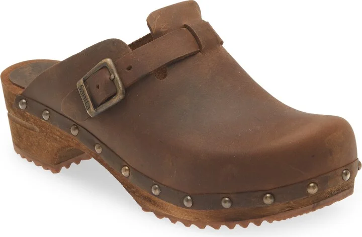 Kristel Stud Leather Clog