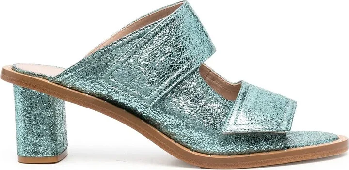 Kristy metallic 60mm leather sandals