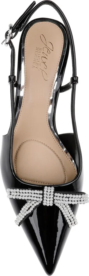 Krystia Slingback Pointed Toe Kitten Heel Pump - Image 5