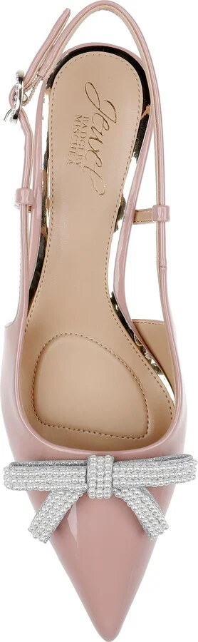 Krystia Slingback Pointed Toe Kitten Heel Pump - Image 11