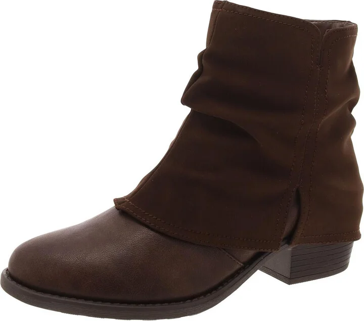 Kudos Womens Faux Leather Ankle Booties