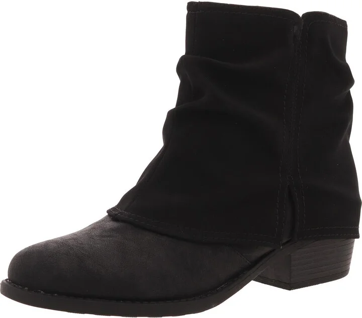 Kudos Womens Faux Leather Block Heel Ankle Boots