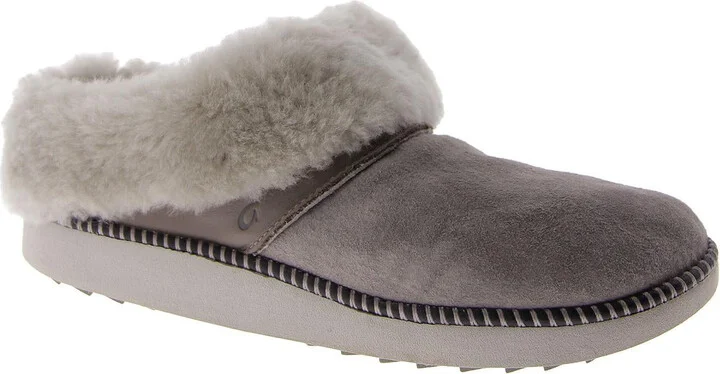 Ku'I Womens Suede Slip On Loafer Slippers