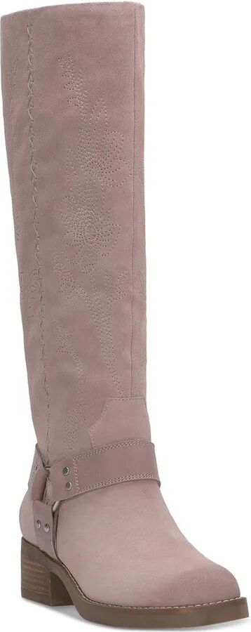 Kujon2 Womens Block Heel Leather Cowboy, Western Boots