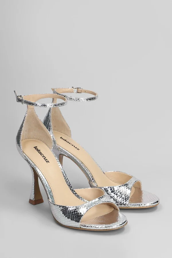 Kumala 95 Sandals In Silver Leather - Image 2