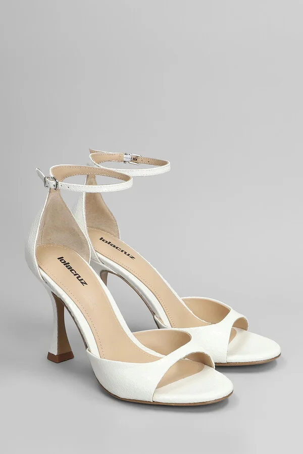 Kumala 95 Sandals In White Leather - Image 2