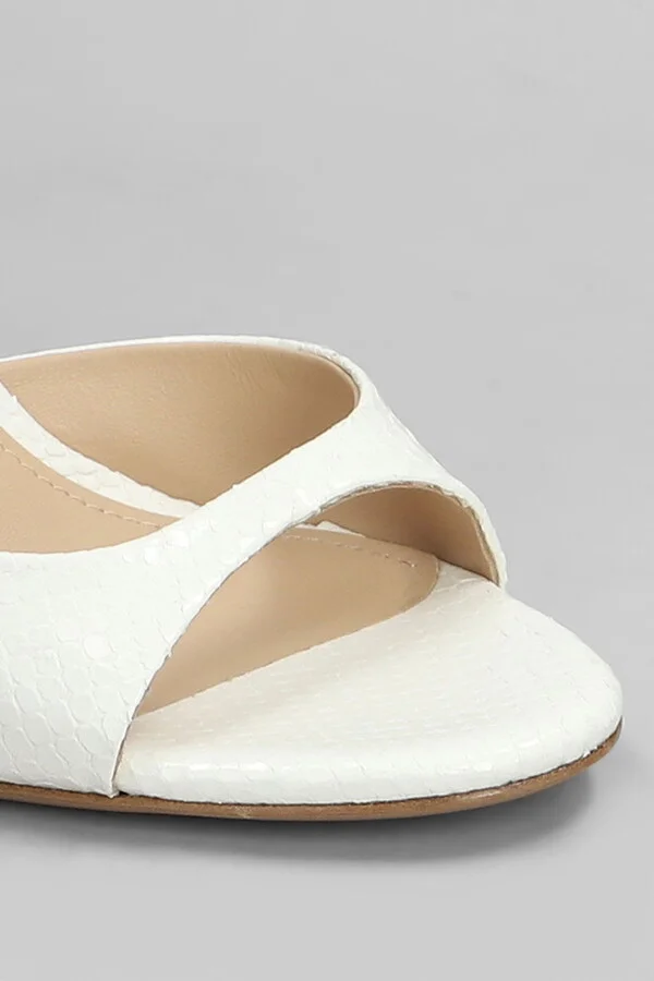 Kumala 95 Sandals In White Leather - Image 5