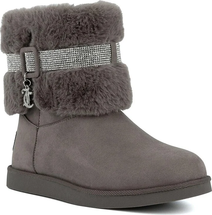 Kursive Womens Faux Fur Faux Suede Booties