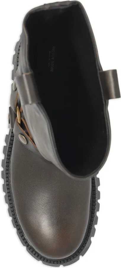 Kurt Chunky buckle-strap leather boots - Image 4