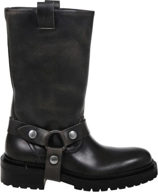 Kurt Distressed Bull Leather Upper With Strap