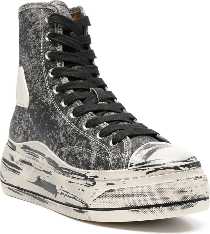 Kurt distressed-effect zip-fastening sneakers - Image 2