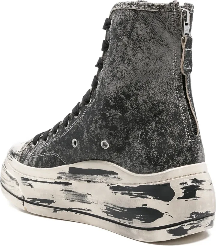 Kurt distressed-effect zip-fastening sneakers - Image 3