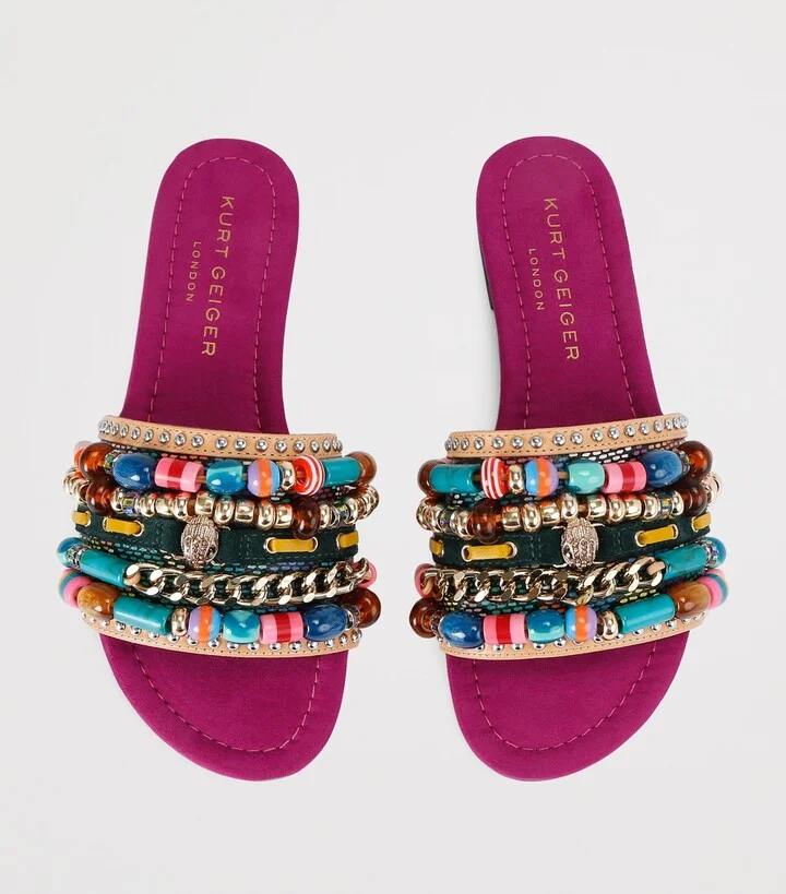 Kurt Geiger London Beaded Southbank Slides - Image 4