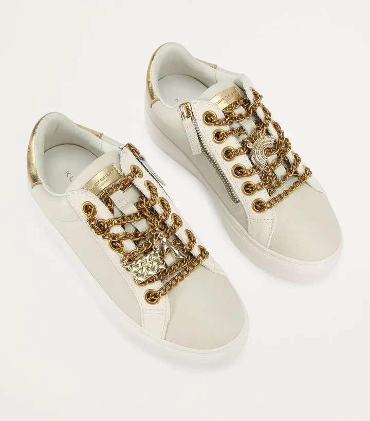 Kurt Geiger London Chain-Detail Charm Laney Sneakers - Image 3