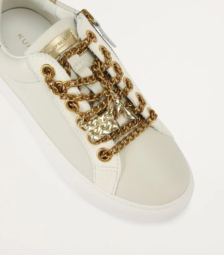 Kurt Geiger London Chain-Detail Charm Laney Sneakers - Image 4