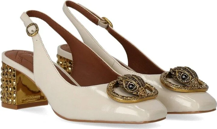Kurt Geiger London Chelsea Block Bone Slingback Pumps - Image 2