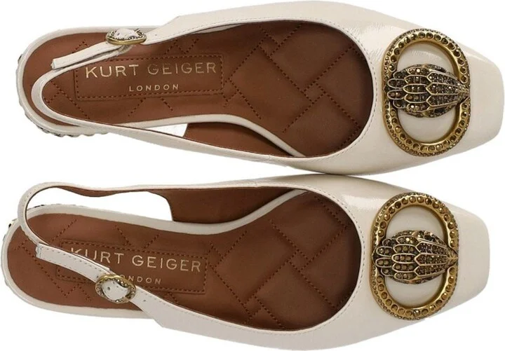 Kurt Geiger London Chelsea Block Bone Slingback Pumps - Image 5