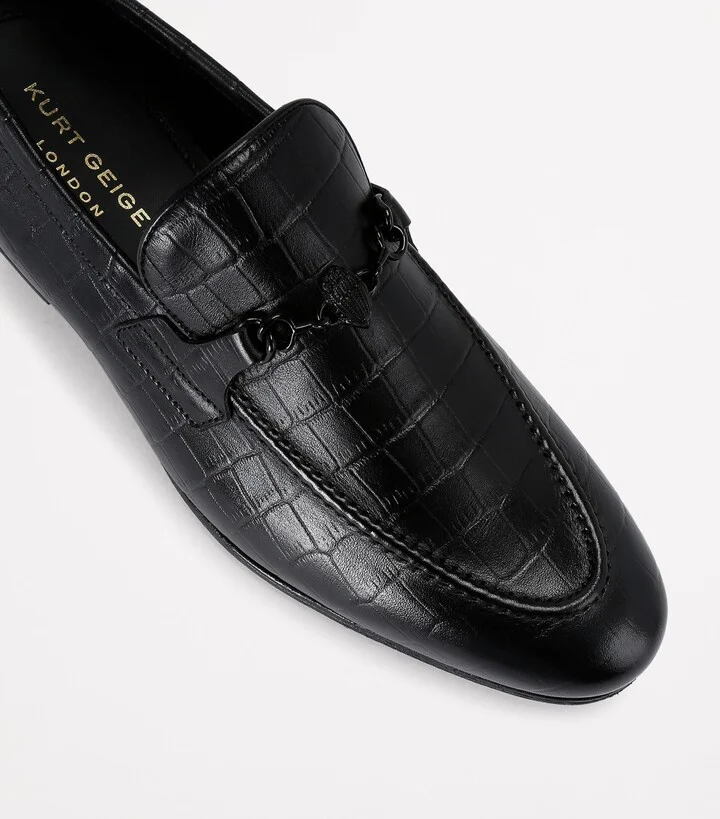 Kurt Geiger London Croc-Embossed Alton Loafers - Image 3