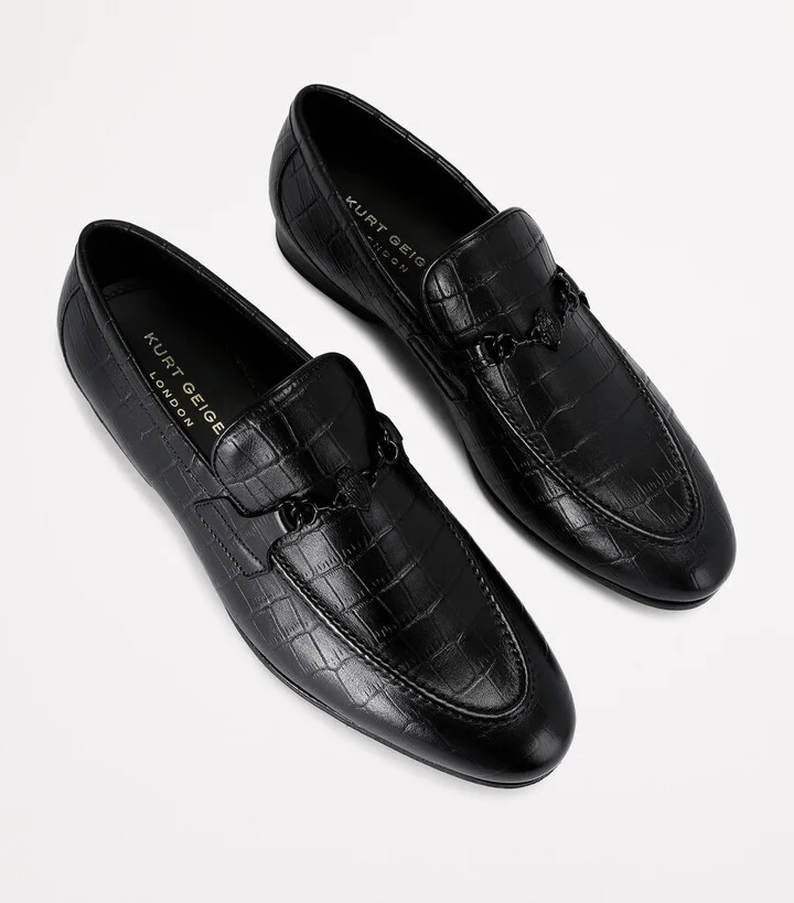 Kurt Geiger London Croc-Embossed Alton Loafers - Image 4