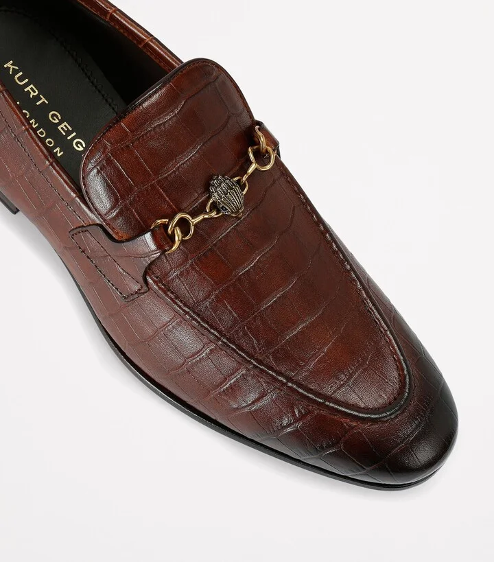 Kurt Geiger London Croc-Embossed Alton Loafers - Image 3