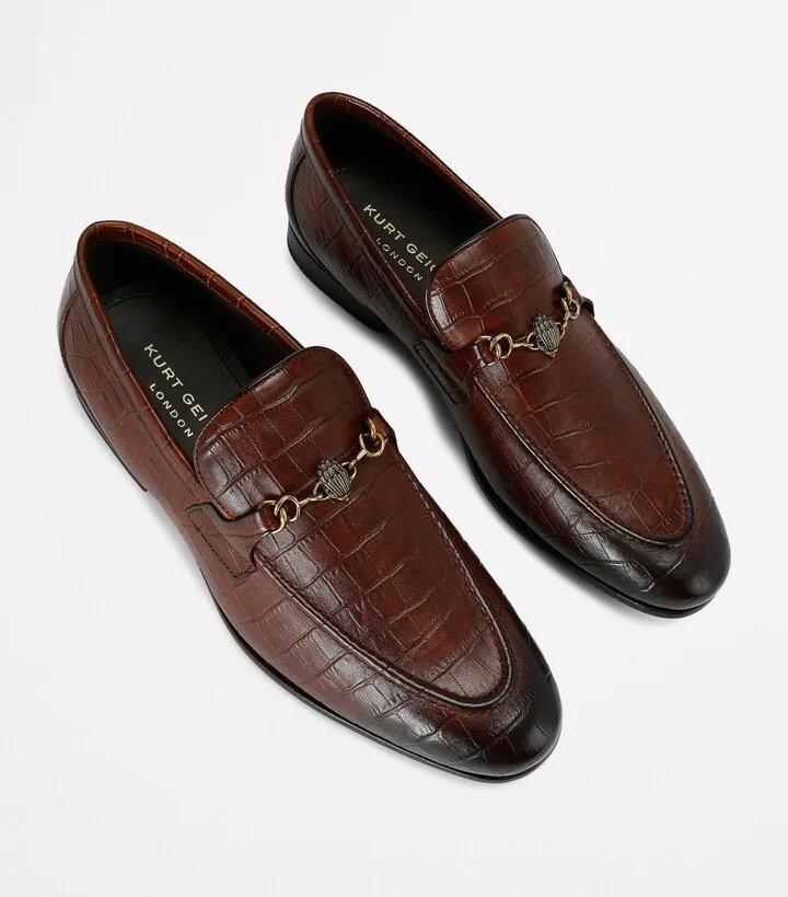 Kurt Geiger London Croc-Embossed Alton Loafers - Image 4