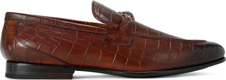 Kurt Geiger London Croc-Embossed Alton Loafers