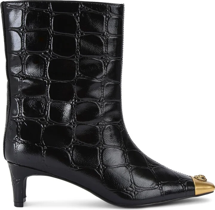 Kurt Geiger London Croc-Embossed Leather Regent Ankle Boots 55