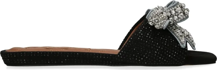 Kurt Geiger London Crystal-Embellished Bow Sandals - Image 3