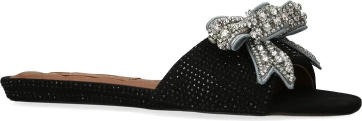 Kurt Geiger London Crystal-Embellished Bow Sandals