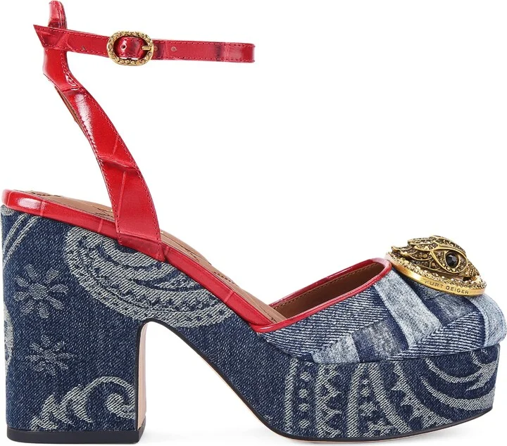 Kurt Geiger London Denim Chelsea Platform Heels