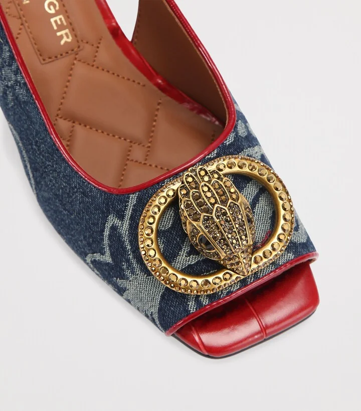 Kurt Geiger London Denim Chelsea Slingback Pumps - Image 3