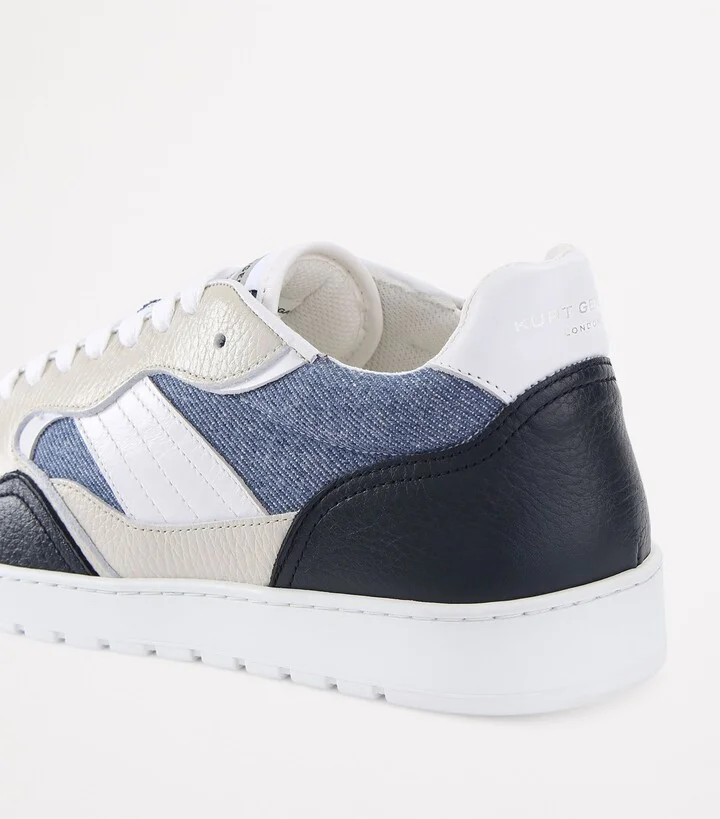 Kurt Geiger London Denim-Leather Benn Sneakers - Image 2