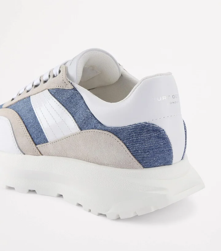 Kurt Geiger London Denim-Suede Gaspar Sneakers - Image 2