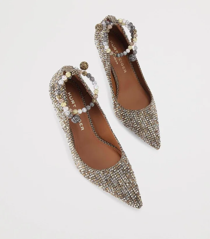 Kurt Geiger London Embellished Belgravia Jewel Pumps - Image 4