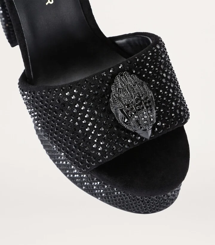 Kurt Geiger London Embellished Kensington Eagle Platform Sandals 125 - Image 4
