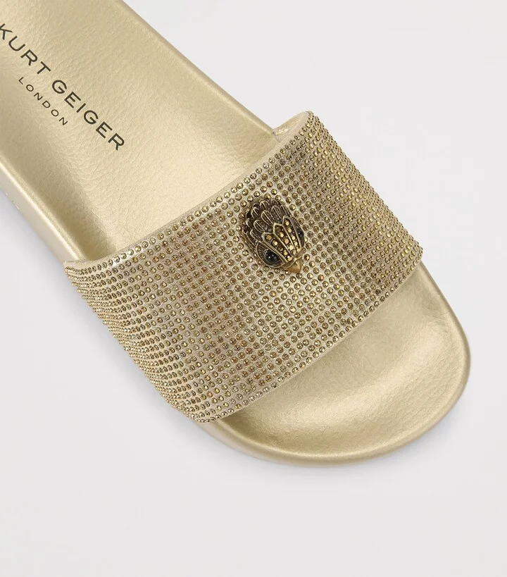 Kurt Geiger London Embellished Meena Eagle Slides - Image 3