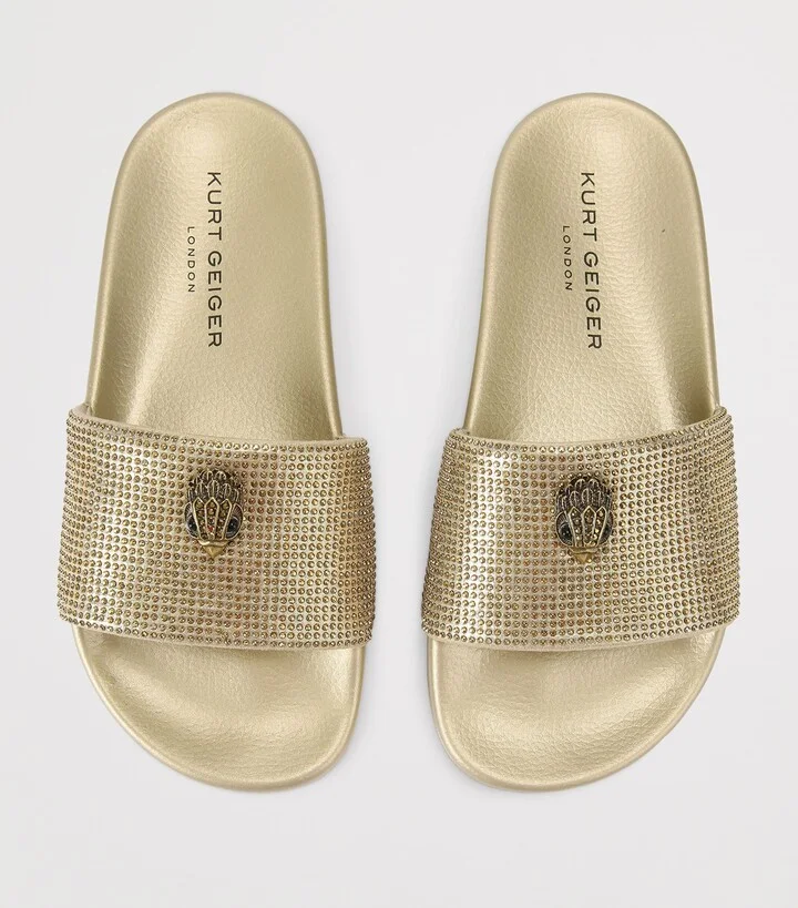 Kurt Geiger London Embellished Meena Eagle Slides - Image 4