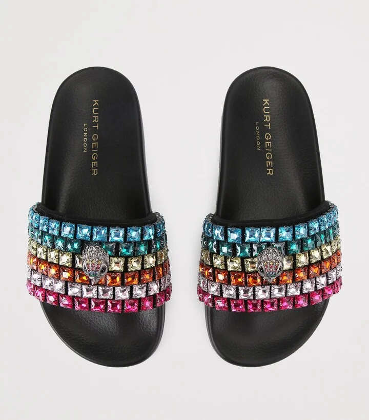 Kurt Geiger London Embellished Mina Eagle Slides - Image 3